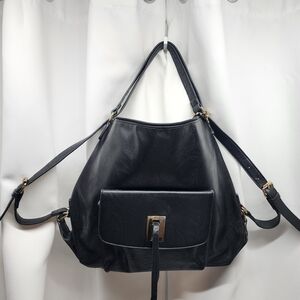 Elegant Black Leather Women's Bag